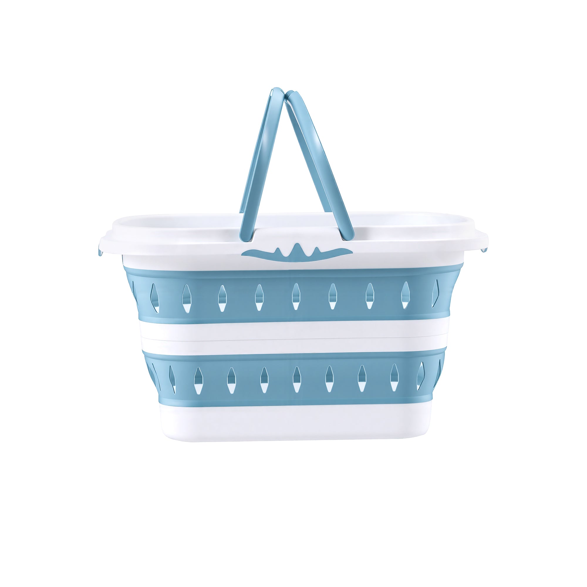 Laundry Baskets: Artiss Laundry Basket Hamper Large Foldable Washing Clothes Storage Organiser Blue
