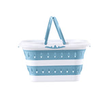Laundry Baskets: Artiss Laundry Basket Hamper Large Foldable Washing Clothes Storage Organiser Blue