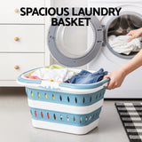 Laundry Baskets: Artiss Laundry Basket Hamper Large Foldable Washing Clothes Storage Organiser Blue