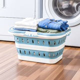 Laundry Baskets: Artiss Laundry Basket Hamper Large Foldable Washing Clothes Storage Organiser Blue