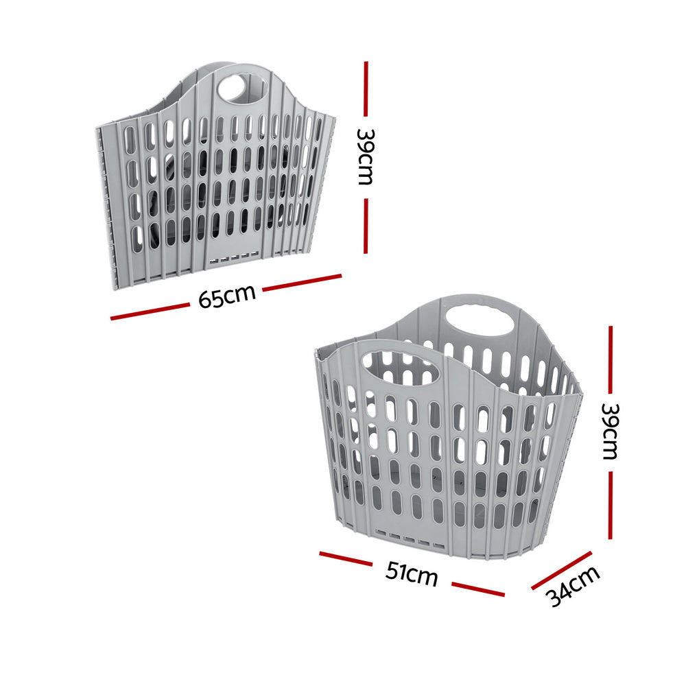 Laundry Storage: Artiss Laundry Basket Hamper Large Foldable Washing Clothes Storage Organiser