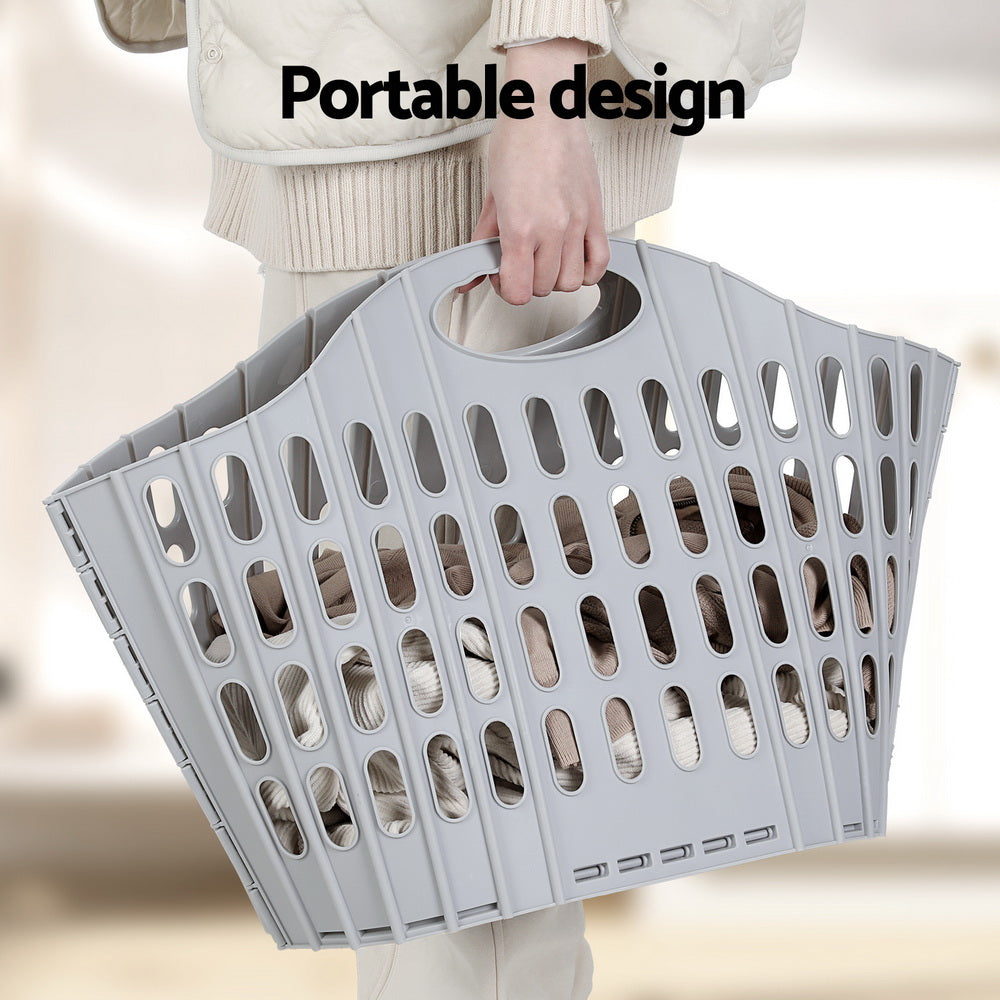 Laundry Storage: Artiss Laundry Basket Hamper Large Foldable Washing Clothes Storage Organiser