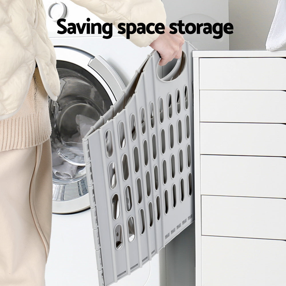 Laundry Storage: Artiss Laundry Basket Hamper Large Foldable Washing Clothes Storage Organiser