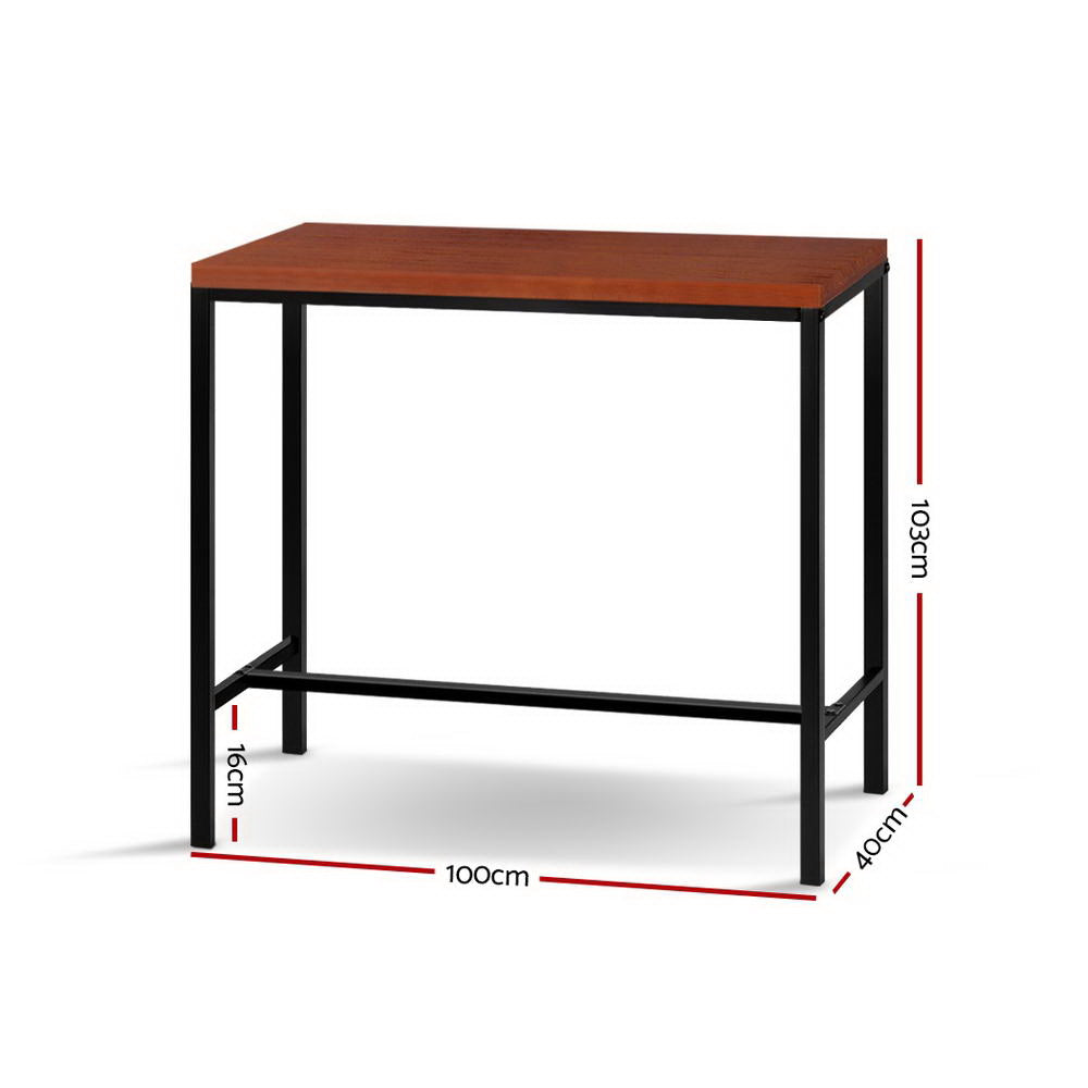 Card Games: Artiss Alex Bar Table 100CM Rectangular