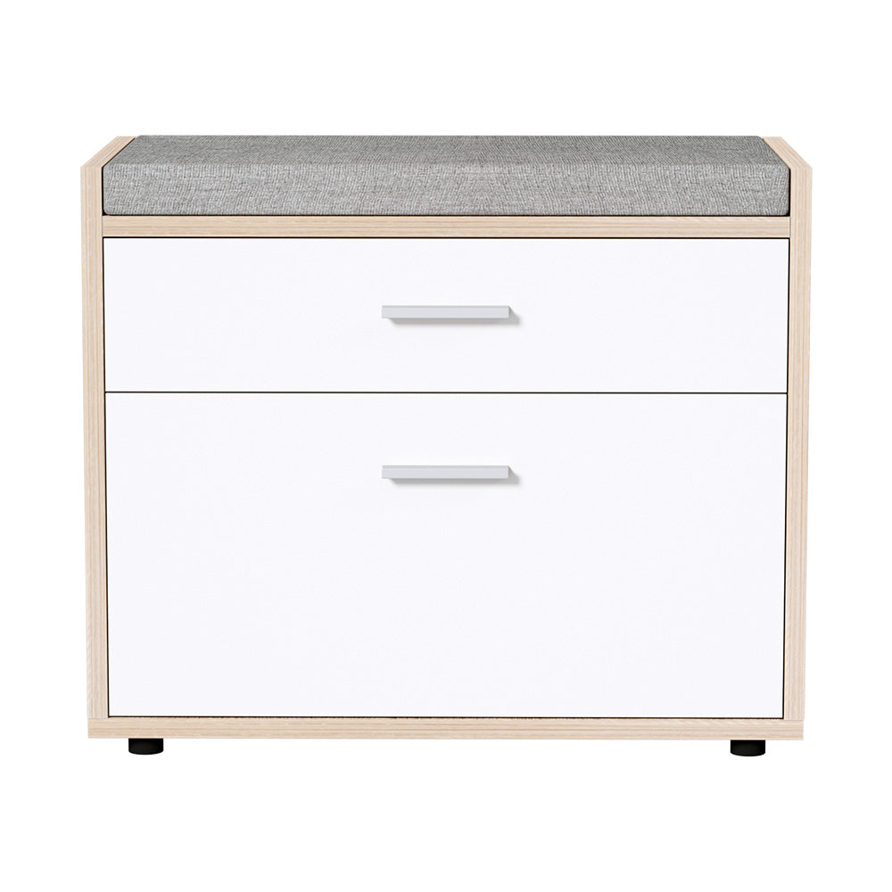 Shoe Storage: Artiss Shoe Rack Cabinet Bench 8 Pairs White Niva