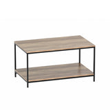 Coffee Tables: Artiss Coffee Table Rectangular 93CM Walnut Olin