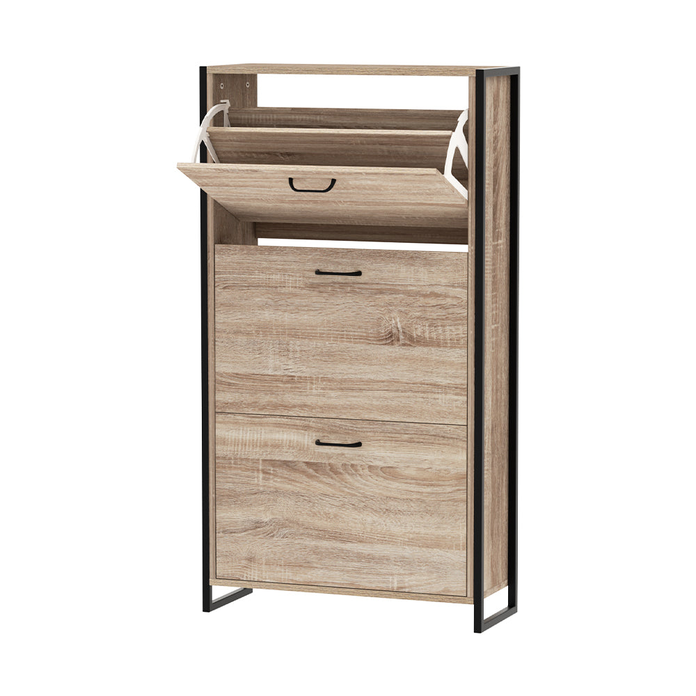 Shoe Storage: Artiss Shoe Rack Cabinet Adjustable Shelves 24 Pairs Tim