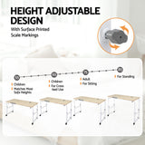 Desktops & Accessories: Artiss Mobile Laptop Desk Overbed Table Adjustable Computer Stand Bedside Cart