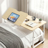 Desktops & Accessories: Artiss Mobile Laptop Desk Overbed Table Adjustable Computer Stand Bedside Cart