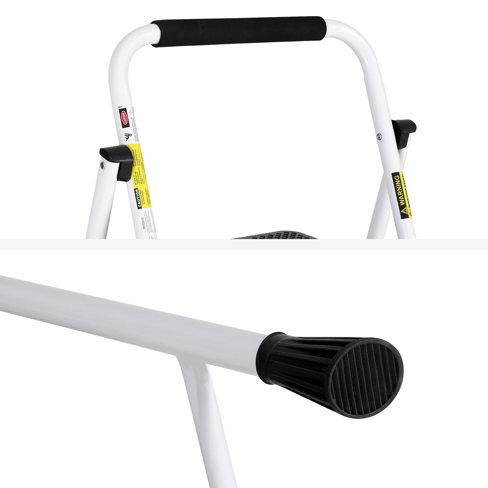 Beds & Bed Frames: Giantz 3 Step Ladder Multi-Purpose Folding Steel Light Weight Platform