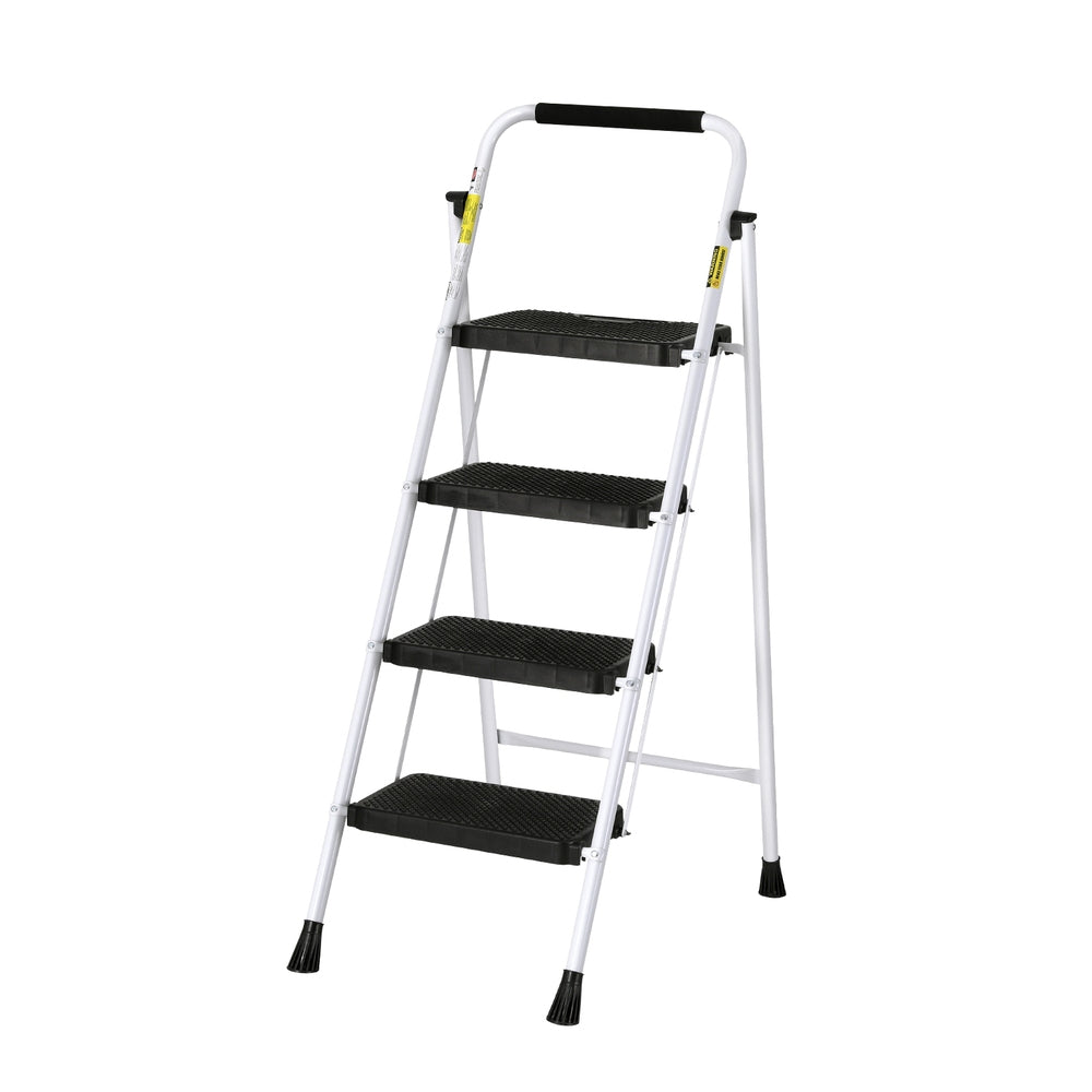 Ladders & Scaffolding: Giantz 4 Step Ladder Multi-Purpose Folding Steel Light Weight Platform