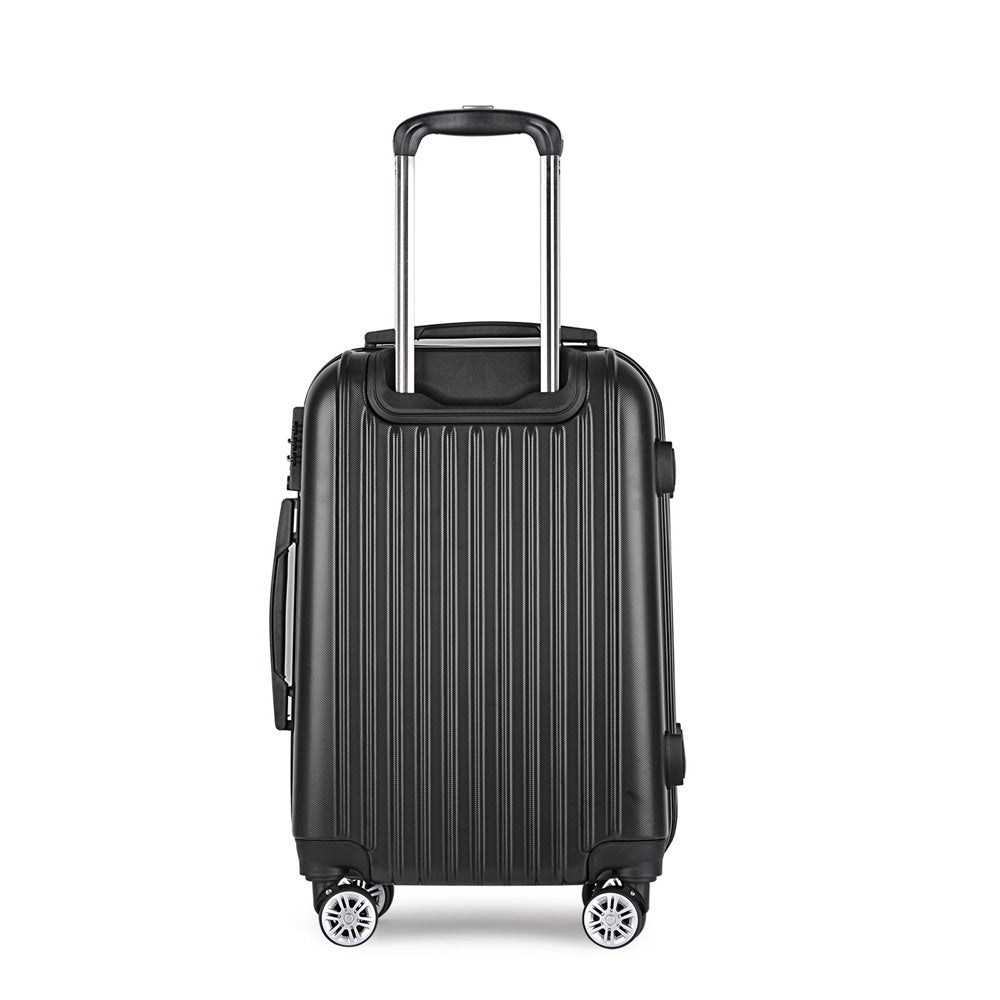 Suitcases: Wanderlite 28 Inch Luggage with TSA Lock Spinner Carry On Hard Shell Travel Suitcase Luggage Case Black