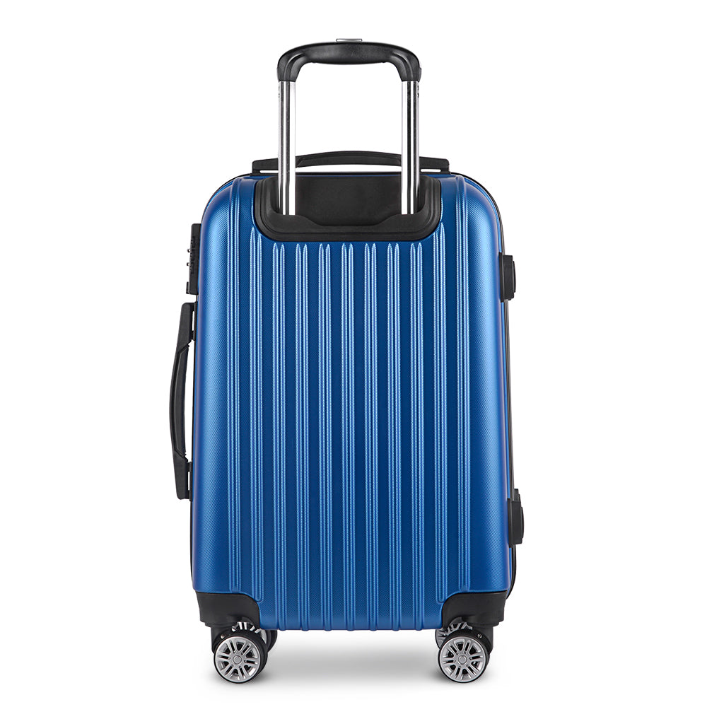 Suitcases: Wanderlite 28 Inch Luggage with TSA Lock Spinner Carry On Hard Shell Travel Suitcase Luggage Case Blue