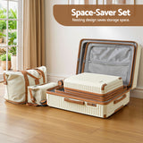 Suitcases: Wanderlite 5pcs Luggage Suitcase Set Trolley Travel TSA Lightweight Hard Case