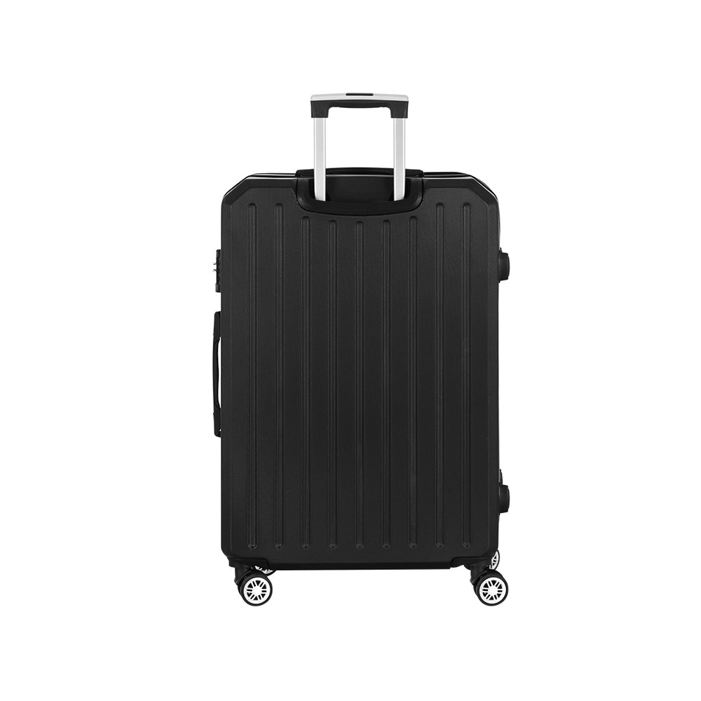 Suitcases: Wanderlite 28-inch Luggage Set with TSA Lock�ABS Hard Shell Travel Suitcase Organiser Luggage Case Black