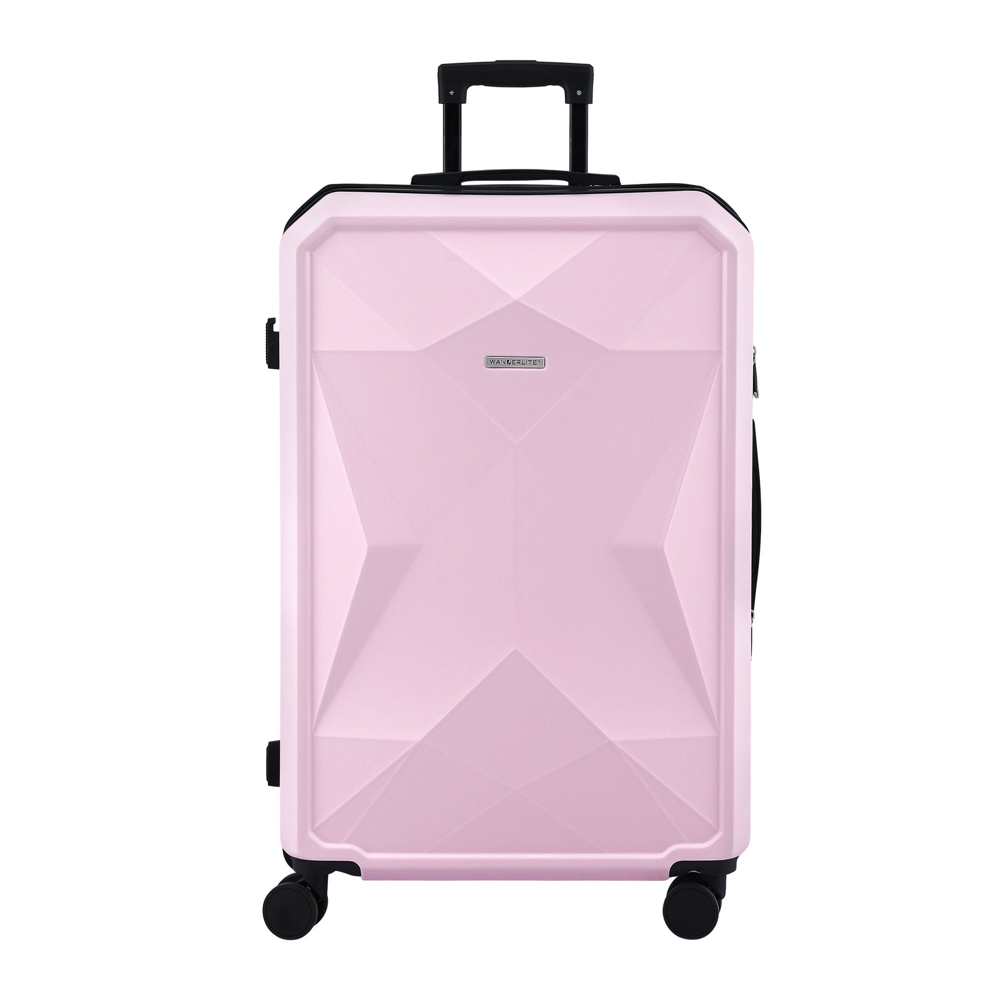 Suitcases: Wanderlite 28" Luggage Suitcase Trolley Travel Lightweight TSA Hardshell Pink