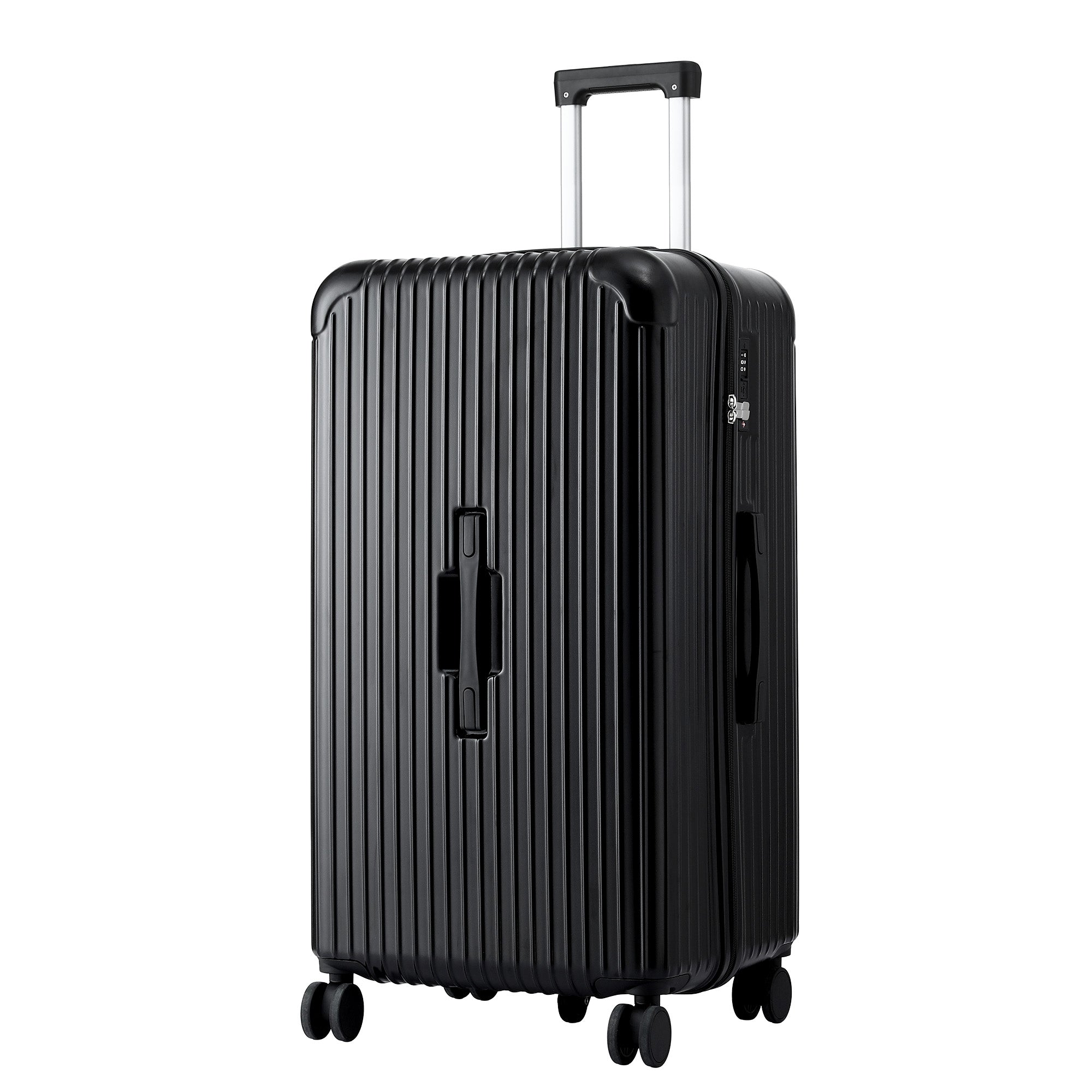 Suitcases: Wanderlite 28" Trunk Luggage Suitcase Travel 5 Wheels Type-C Port TSA Black