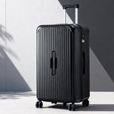 Suitcases: Wanderlite 28" Trunk Luggage Suitcase Travel 5 Wheels Type-C Port TSA Black