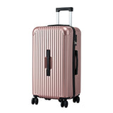 Safes & Lock Boxes: Wanderlite 28" Trunk Luggage Suitcase Travel 5 Wheels Type-C Port TSA Rose Gold