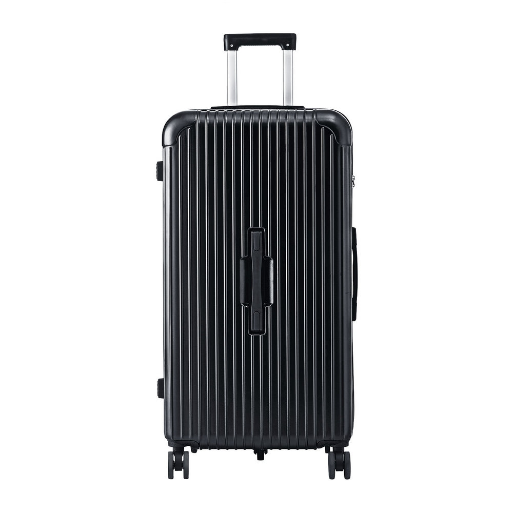 Safes & Lock Boxes: Wanderlite 32" Trunk Luggage Suitcase Travel 5 Wheels Type-C Port TSA Black