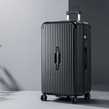 Safes & Lock Boxes: Wanderlite 32" Trunk Luggage Suitcase Travel 5 Wheels Type-C Port TSA Black