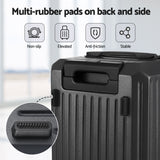 Suitcases: Wanderlite 20" Trunk Luggage Suitcase Travel Carry On TSA Lock Black