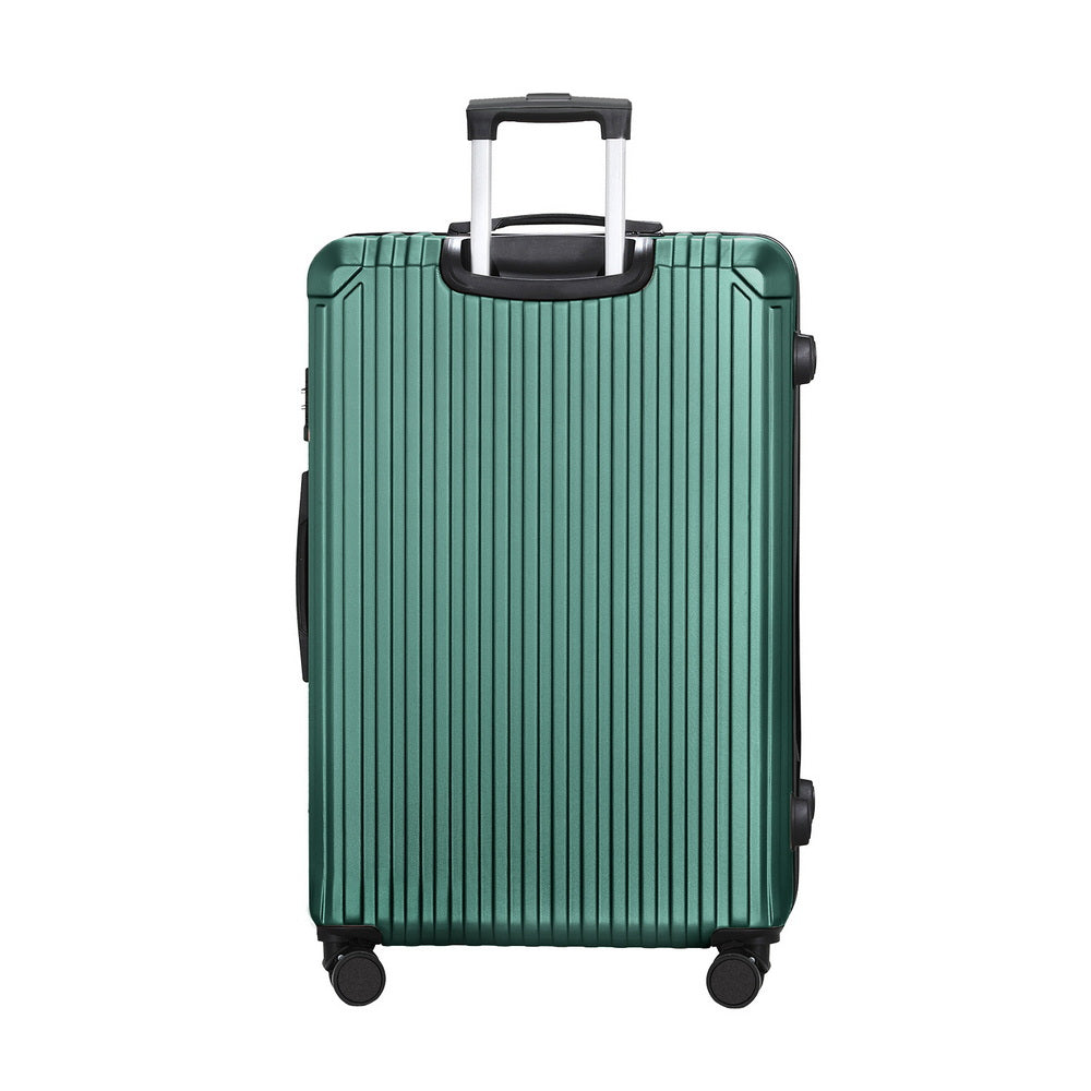 Safes & Lock Boxes: Wanderlite 28'' Luggage Travel Suitcase Set TSA Carry On Hard Case Green
