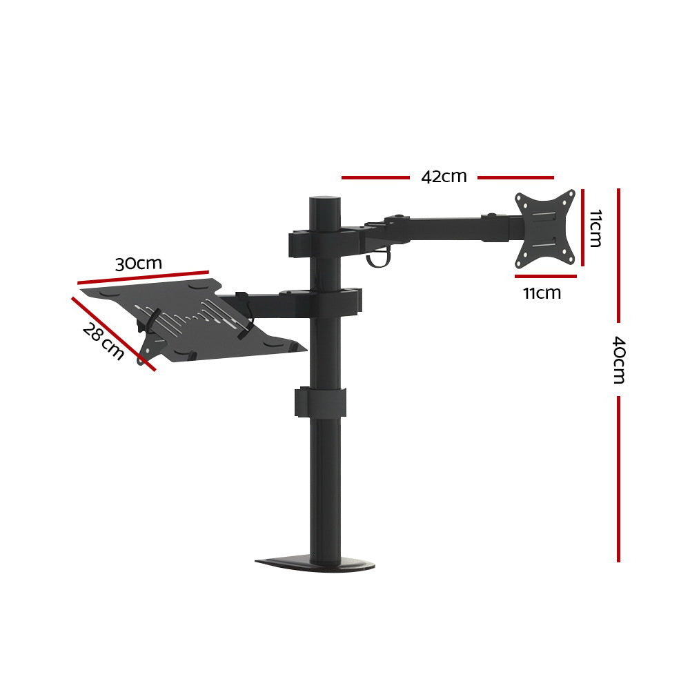 Laptop Stands: Artiss Monitor Arm Desk Mount Laptop Tray