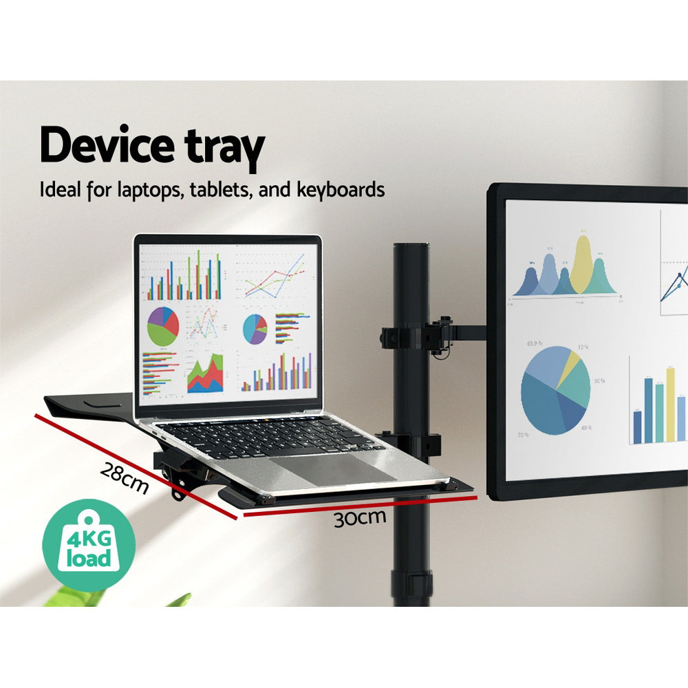 Laptop Stands: Artiss Monitor Arm Desk Mount Laptop Tray