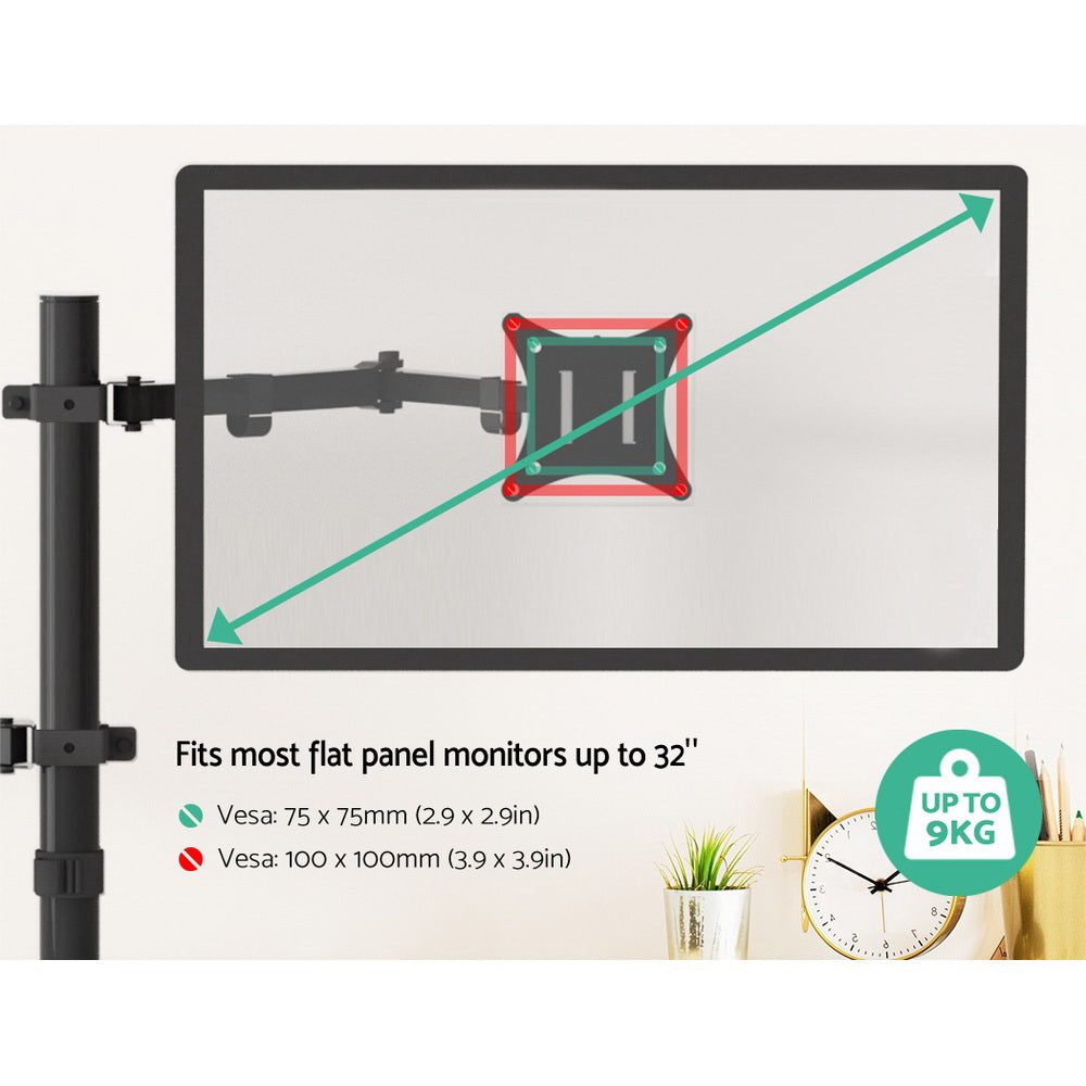 Laptop Stands: Artiss Monitor Arm Desk Mount Laptop Tray