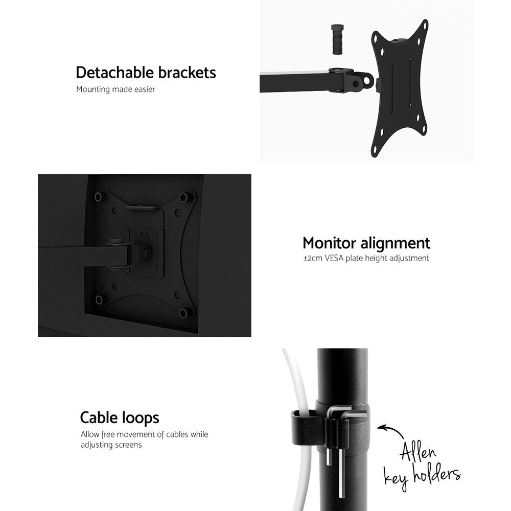 Laptop Stands: Artiss Monitor Arm Desk Mount Laptop Tray