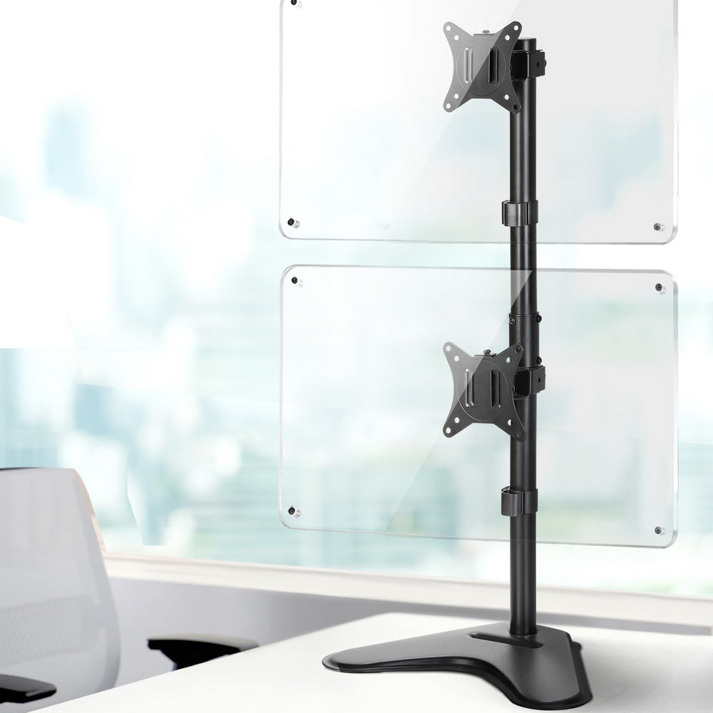 Computer Monitors & Accessories: Artiss Monitor Arm Stand Dual Mount HD LED TV Bracket Holder Freestanding