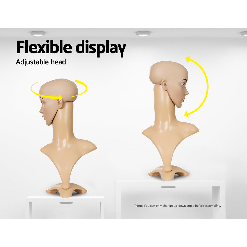 Mannequins: Embellir Female Mannequin Head Dummy Model Display Shop Stand Professional Use