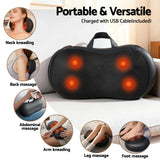Massagers: Livemor Leg Foot Massager Air Compression With Back Neck Massager Heat