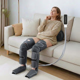 Massagers: Livemor Leg Foot Massager Air Compression With Back Neck Massager Heat