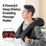 Massagers: Livemor Electric Leg Foot Massager Air Wrap With Shiatsu Neck Massager Heating