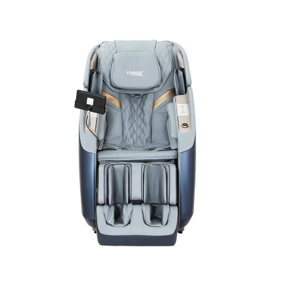 Massage Chairs: Livemor 4D Massage Chair Electric Recliner Double Core Mechanism Massager Melisa
