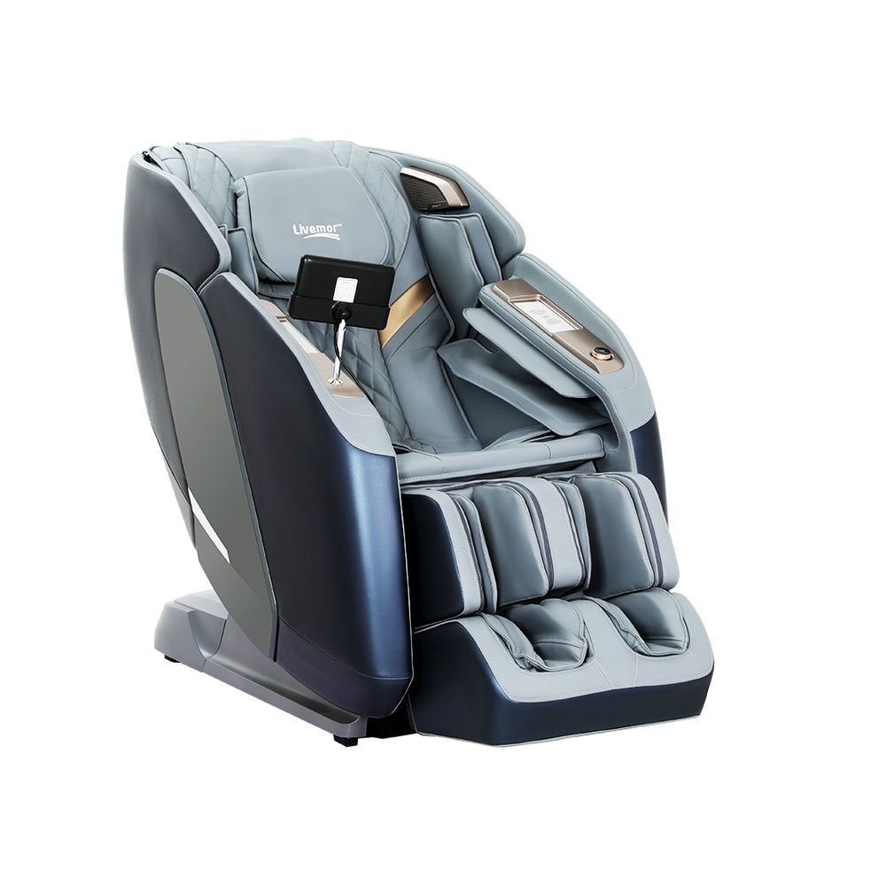 Massage Chairs: Livemor 4D Massage Chair Electric Recliner Double Core Mechanism Massager Melisa