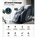 Massage Chairs: Livemor 4D Massage Chair Electric Recliner Double Core Mechanism Massager Melisa