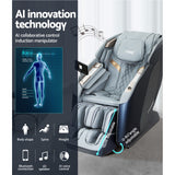 Massage Chairs: Livemor 4D Massage Chair Electric Recliner Double Core Mechanism Massager Melisa