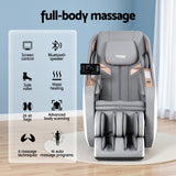 Massage Chairs: Livemor Massage Chair Electric Recliner Double Core Mechanism Massager ROWA White