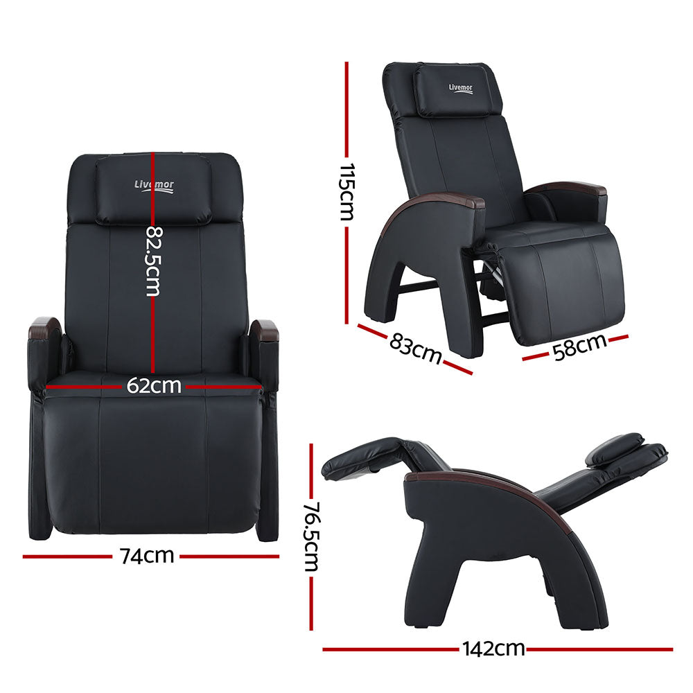 Massage Chairs: Livemor Massage Chair Electric Recliner Home Massager ARIA