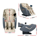 Massage Chairs: Livemor Massage Chair Electric Recliner Home Massager 3D Opal