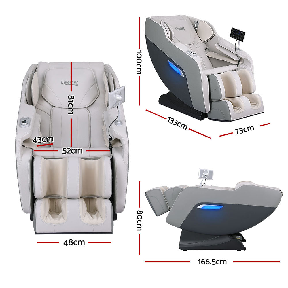 Massage Chairs: Livemor Massage Chair Electric Recliner Home Massager Brisa