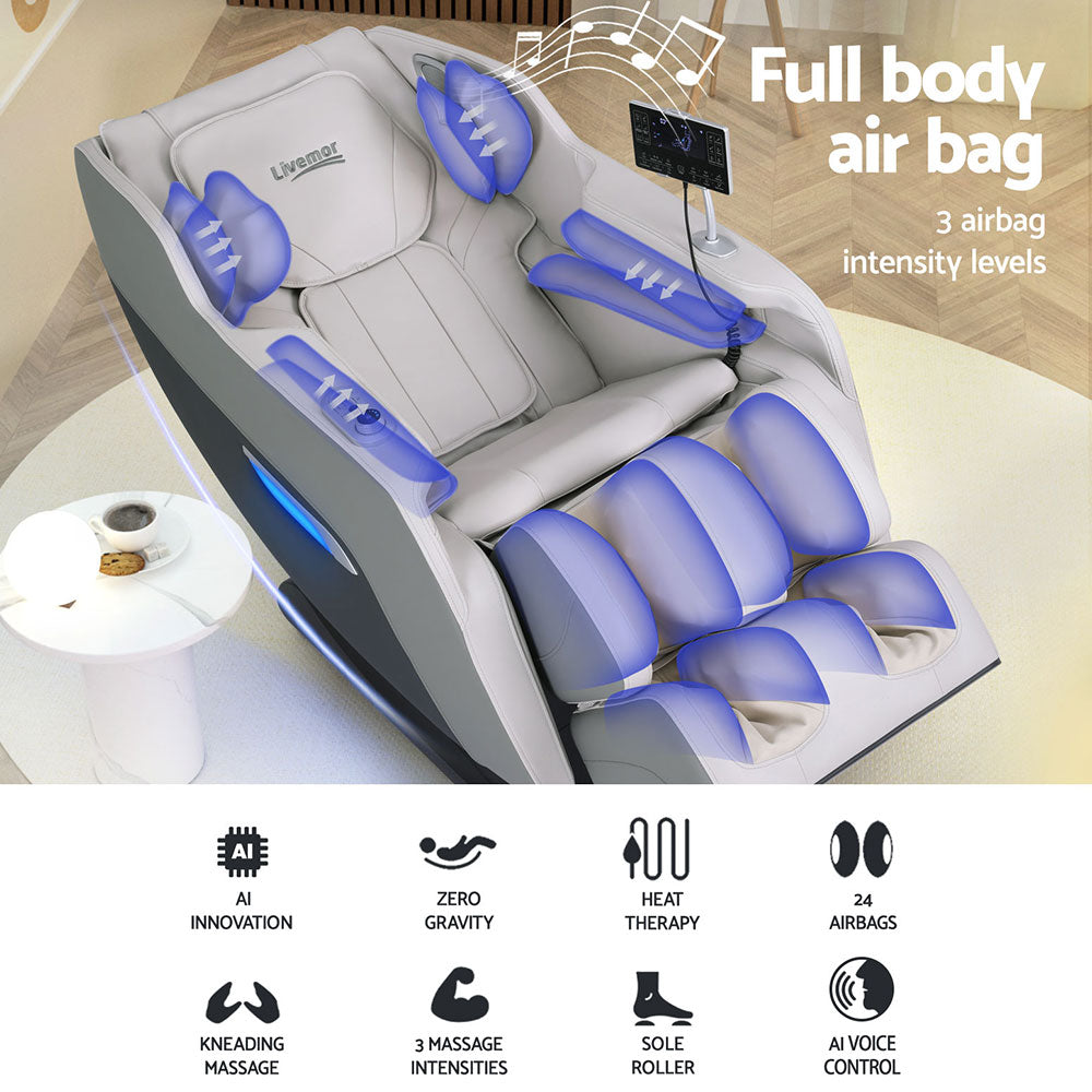 Massage Chairs: Livemor Massage Chair Electric Recliner Home Massager Brisa