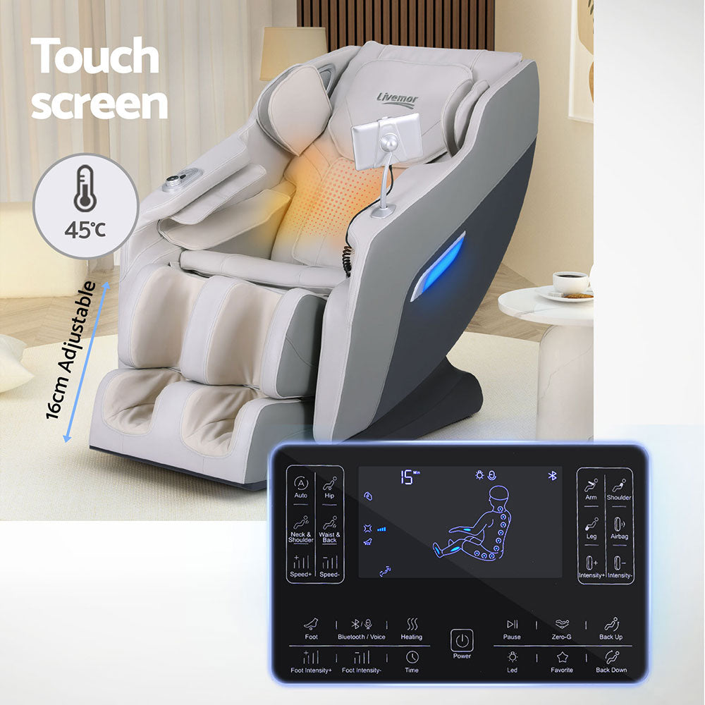 Massage Chairs: Livemor Massage Chair Electric Recliner Home Massager Brisa