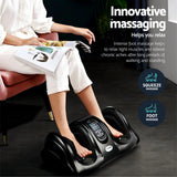 Massagers: Livemor 8-nodes Full Back Massage Seat Cushion Heating With Foot Massagers