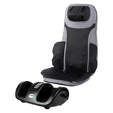 Massagers: Livemor Full Back Massage Seat Cushion Heating With Kneading Foot Massagers