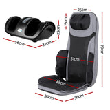 Massagers: Livemor Full Back Massage Seat Cushion Heating With Kneading Foot Massagers