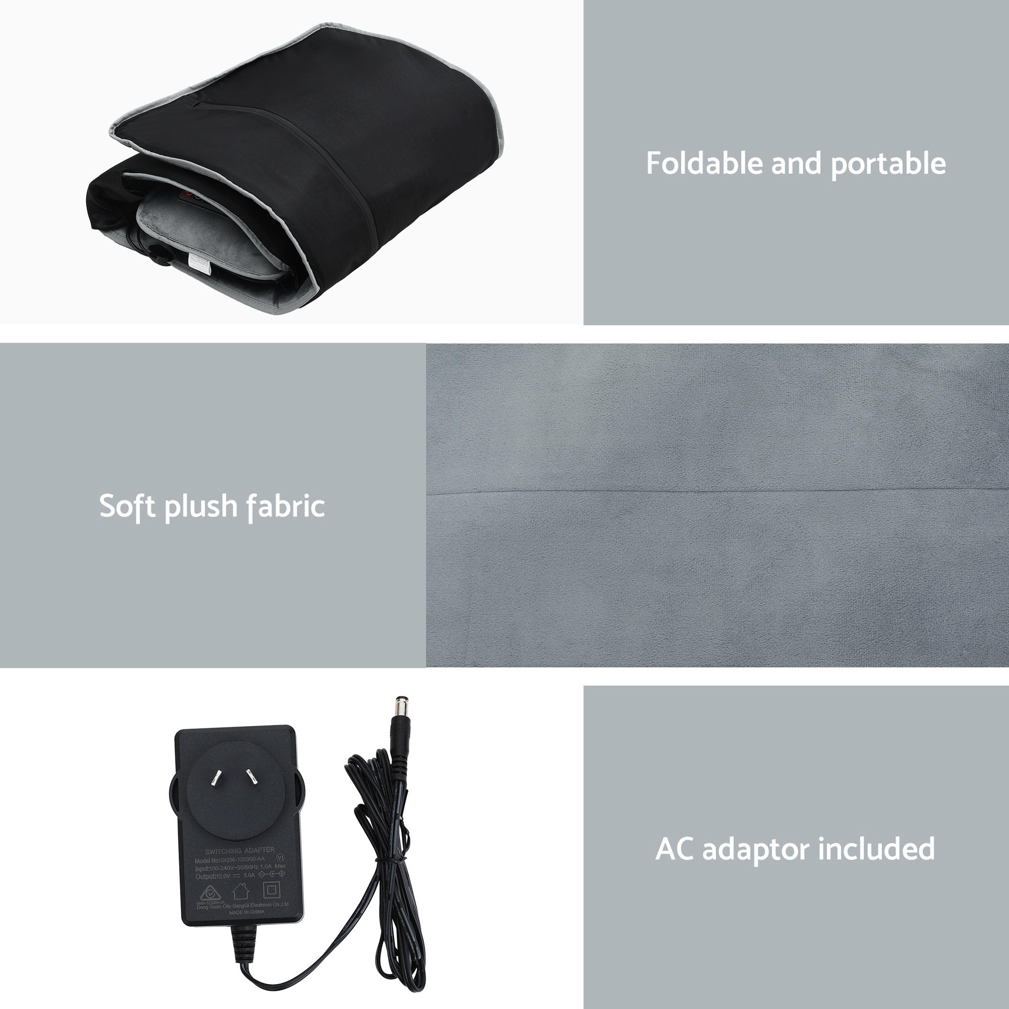 Massagers: Livemor Massage Mat 10-nodes Vibration Heating Massage Cushion
